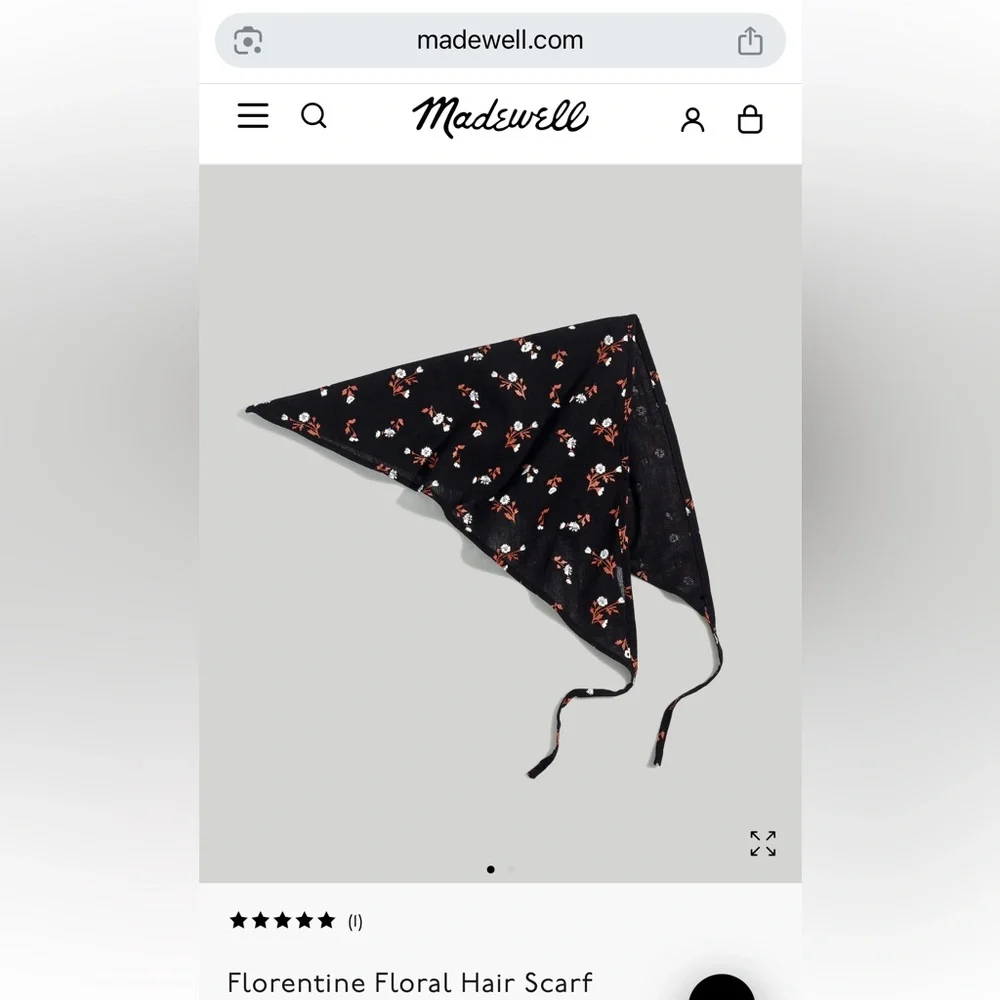 MADEWELL Florentine Floral Hair Scarf